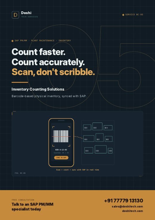 Cover of the Inventory Counting Solutions brochure